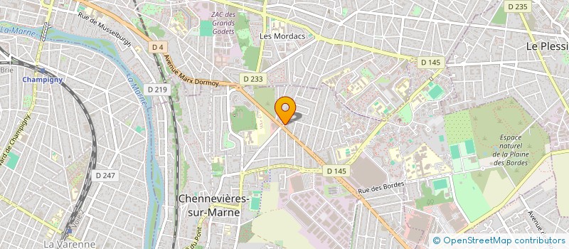 localisation de l'entreprise SCI DE LA PORTE DOREE IMMO  CHENNEVIERES-SUR-MARNE