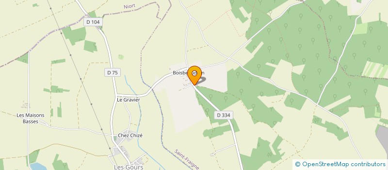 localisation de l'entreprise SCI DE LA PORTE DU CHALON à SAINT-FRAIGNE