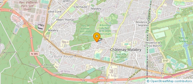 localisation de l'entreprise SCI DE LA PORTE MONET  CHATENAY-MALABRY