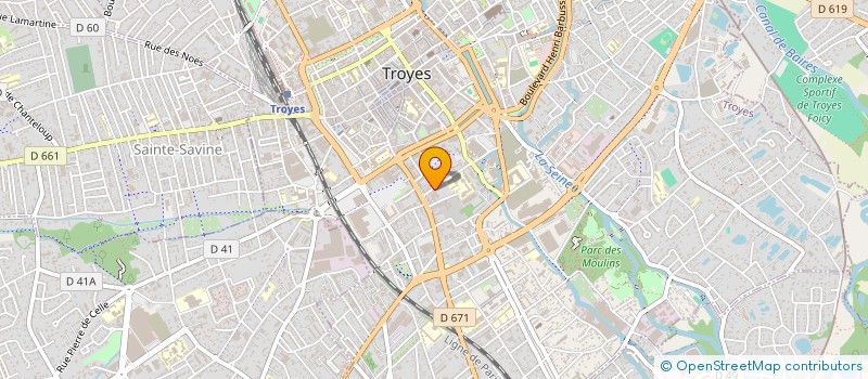 localisation de l'entreprise SCI DE LA PORTE NEUVE à TROYES