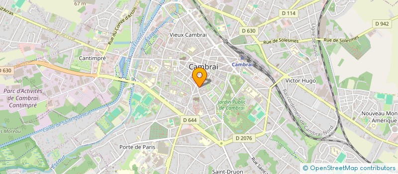 localisation de l'entreprise SCI DE LA PORTE NOTRE DAME à CAMBRAI