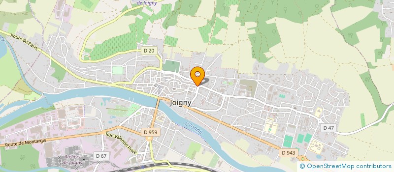 localisation de l'entreprise SCI DE LA PORTE PERCY à JOIGNY