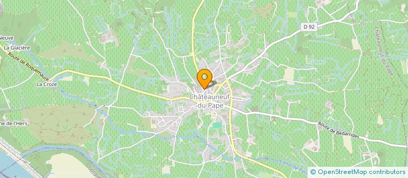 localisation de l'entreprise SCI DE LA PORTE ROUGE  CHATEAUNEUF-DU-PAPE