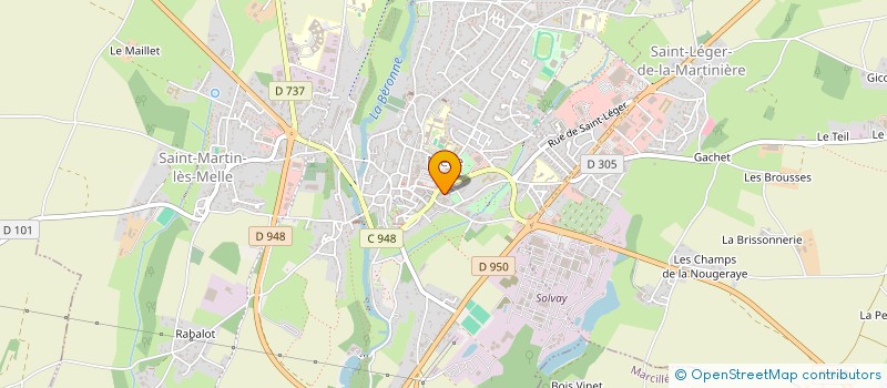 localisation de l'entreprise SCI DE LA POSTE à MELLE