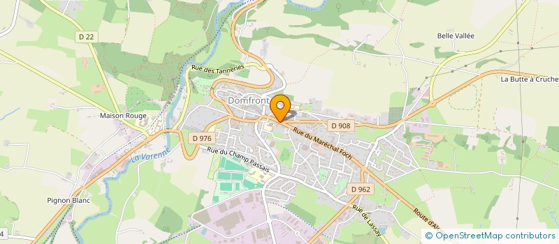localisation de l'entreprise SCI DE LA POSTE à DOMFRONT-EN-POIRAIE