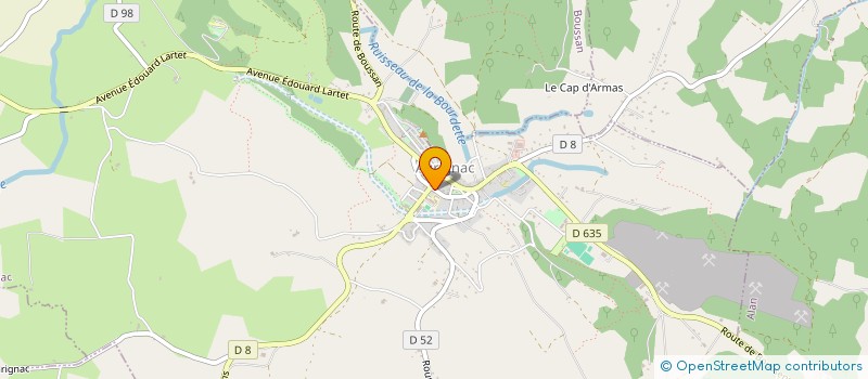 localisation de l'entreprise SCI DE LA POSTE  AURIGNAC