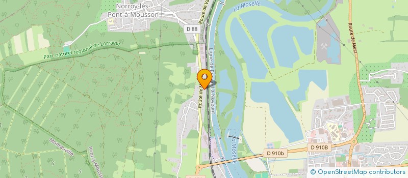 localisation de l'entreprise SCI DE LA POSTE  PONT-A-MOUSSON