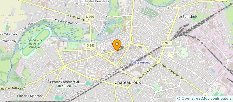 localisation de l'entreprise SCI DE LA POSTE à CHATEAUROUX