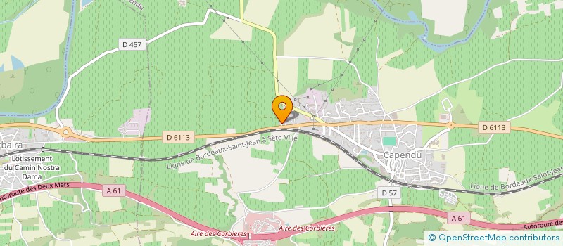 localisation de l'entreprise SCI DE LA POSTE  CAPENDU