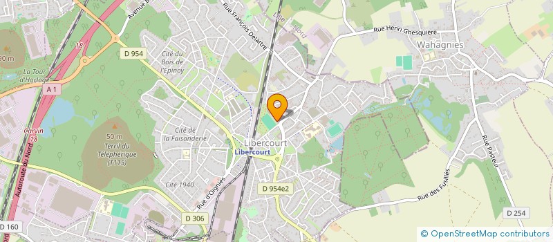 localisation de l'entreprise SCI DE LA POSTE DELIBERCOURT  LIBERCOURT