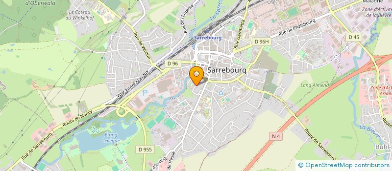 localisation de l'entreprise SCI DE LA POSTE N°4 à SARREBOURG
