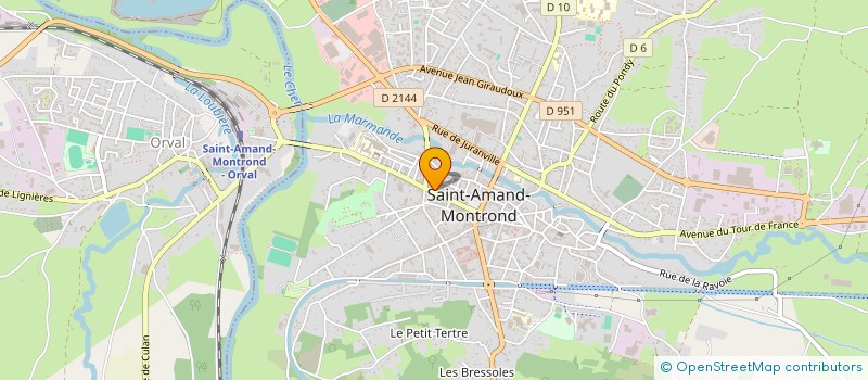 localisation de l'entreprise SCI DE LA POTERIE  SAINT-AMAND-MONTROND