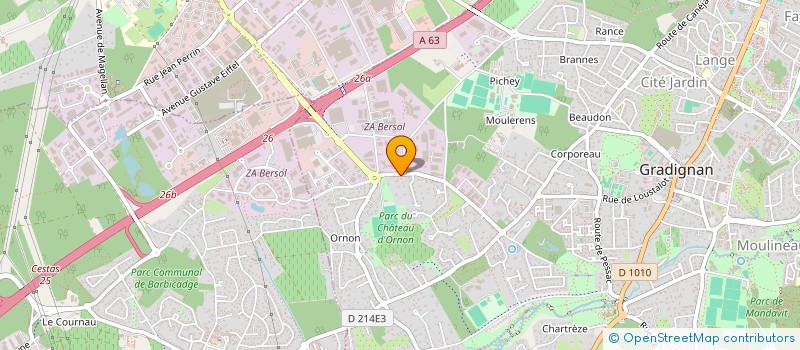 localisation de l'entreprise SCI DE LA POTERIE à GRADIGNAN