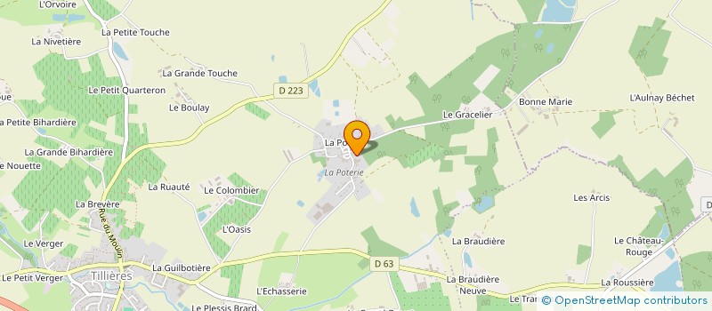 localisation de l'entreprise SCI DE LA POTERIE à SEVREMOINE