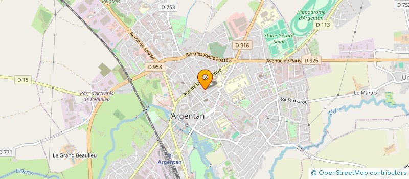 localisation de l'entreprise SCI DE LA POTERIE à ARGENTAN