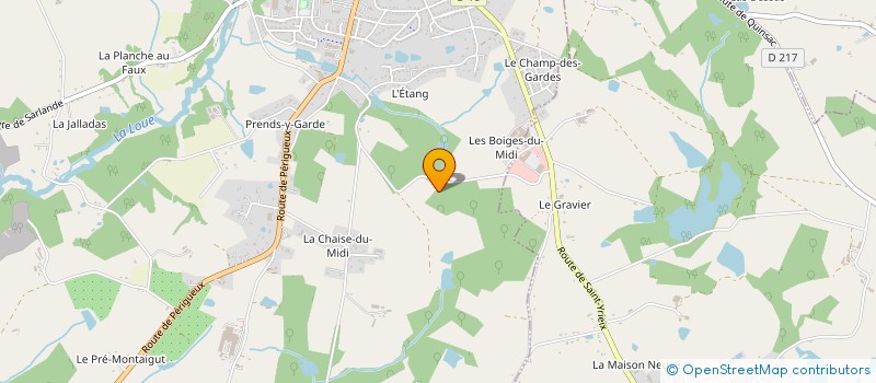 localisation de l'entreprise SCI DE LA POTERNE à ST YRIEIX LA PERCHE