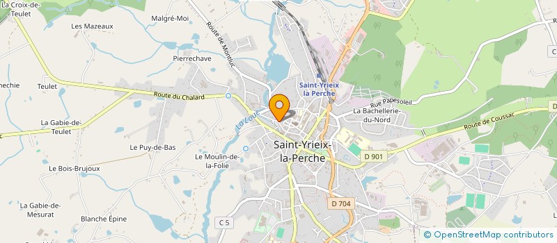 localisation de l'entreprise SCI DE LA POTERNE à SAINT-YRIEIX-LA-PERCHE