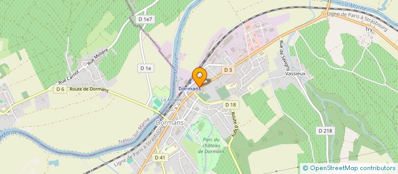 localisation de l'entreprise SCI DE LA POTERNE  DORMANS