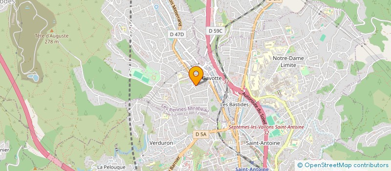 localisation de l'entreprise SCI DE LA POUDRETTE à LES PENNES-MIRABEAU