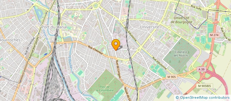 localisation de l'entreprise SCI DE LA POUDRIERE à DIJON