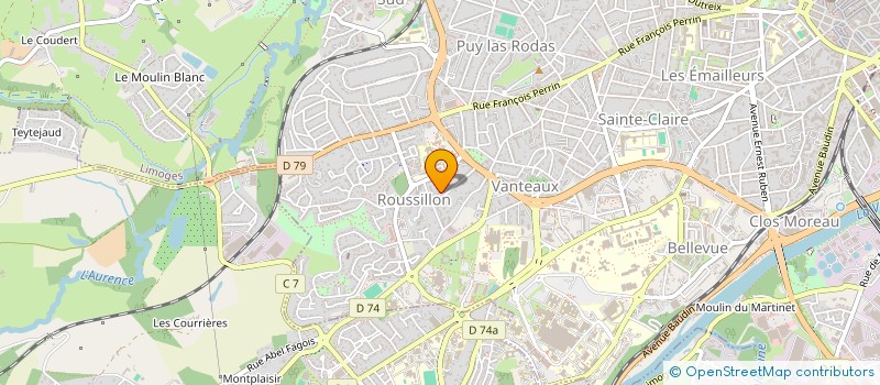 localisation de l'entreprise SCI DE LA POULARDIERE à LIMOGES