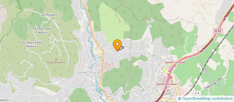 localisation de l'entreprise SCI DE LA POULASSE  SOLLIES-TOUCAS