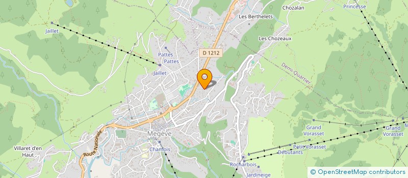 localisation de l'entreprise SCI DE LA POYA  MEGEVE