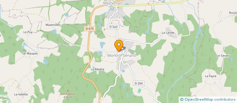 localisation de l'entreprise SCI DE LA PRADE à MONTROL-SENARD