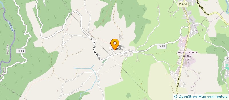 localisation de l'entreprise SCI DE LA PRADE  TAUSSAC