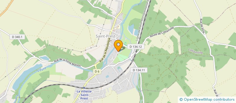 localisation de l'entreprise SCI DE LA PRAIRIE à SAINT-PREST