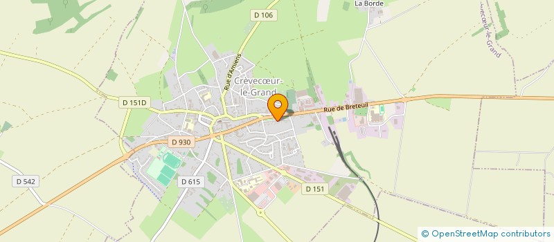 localisation de l'entreprise SCI DE LA PRAIRIE  CREVECUR-LE-GRAND