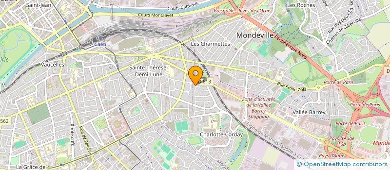 localisation de l'entreprise SCI DE LA PRAIRIE à MONDEVILLE
