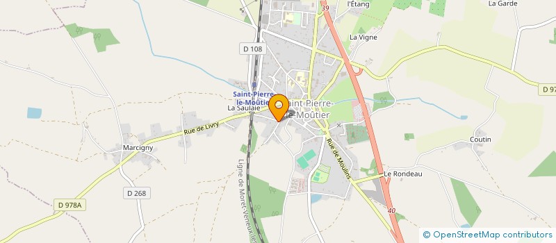 localisation de l'entreprise SCI DE LA PRAIRIE  SAINT-PIERRE-LE-MOUTIER