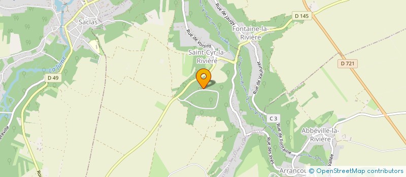 localisation de l'entreprise SCI DE LA PRAIRIE  SAINT-CYR-LA-RIVIERE
