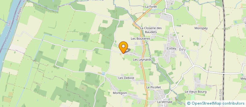 localisation de l'entreprise SCI DE LA PRAIRIE  GARNERANS