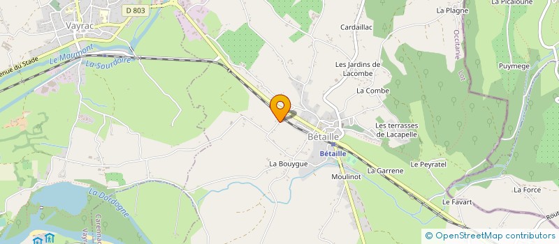 localisation de l'entreprise SCI DE LA PRAIRIE  BETAILLE