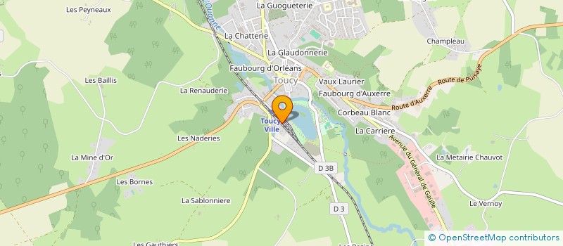 localisation de l'entreprise SCI DE LA PRAIRIE BARNAUD  TOUCY