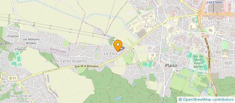 localisation de l'entreprise SCI DE LA PRAIRIE FORESTIERE  PLAISIR