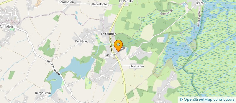 localisation de l'entreprise SCI DE LA PREE SANDUN  GUERANDE