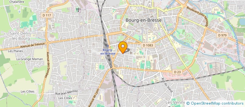 localisation de l'entreprise SCI DE LA PREF  BOURG-EN-BRESSE