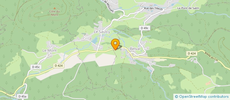 localisation de l'entreprise SCI DE LA PRELLE  LE VERMONT