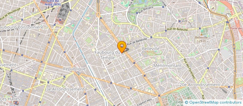 localisation de l'entreprise SCI DE LA PRESENTATION  PARIS