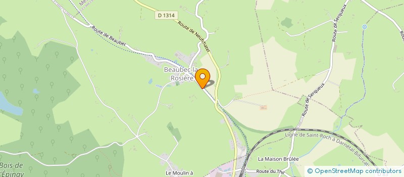 localisation de l'entreprise SCI DE LA PRESLE  BEAUBEC-LA-ROSIERE