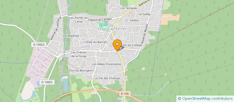 localisation de l'entreprise SCI DE LA PRESQU'ILE à LEGE-CAP-FERRET
