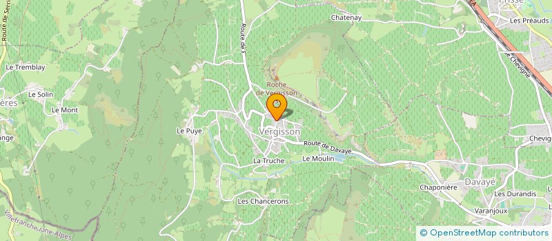 localisation de l'entreprise SCI DE LA PREUTE à VERGISSON