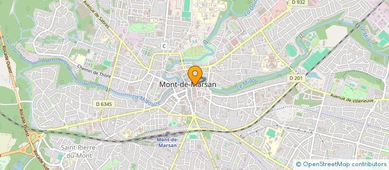 localisation de l'entreprise SCI DE LA PRIMAVERA  MONT-DE-MARSAN