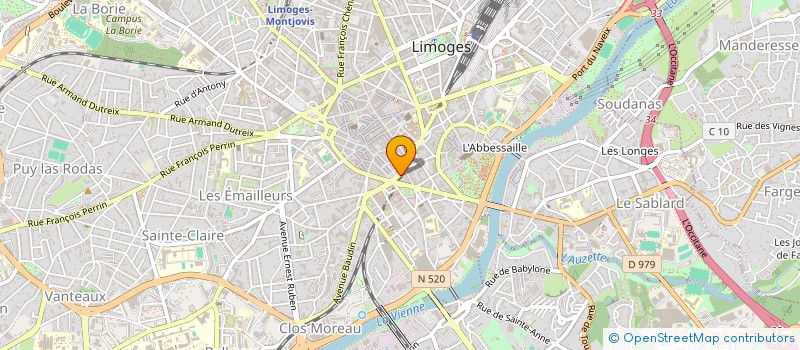 localisation de l'entreprise SCI DE LA PROMENADE à LIMOGES