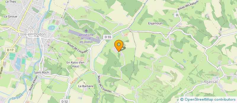 localisation de l'entreprise SCI DE LA PROMENADE  L'ISLE-EN-DODON