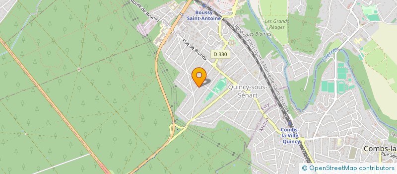 localisation de l'entreprise SCI DE LA PROSPERITE  QUINCY-SOUS-SENART