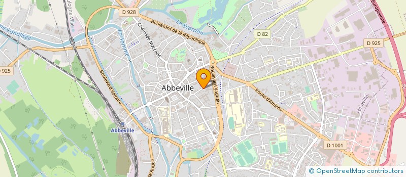 localisation de l'entreprise SCI DE LA PRUQUIERE à ABBEVILLE